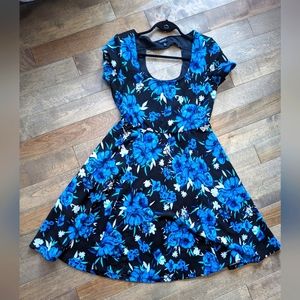 Torrid A-Line Blue Floral Dress